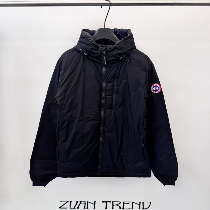 【Zuan】Canada Goose Lodge Logo Hooded Zip-Up Long-Sleeve down Jacket 【Zuan】Canada Goose Lodge Logo Hooded Zip-Up Long-Sleeve down Jacket