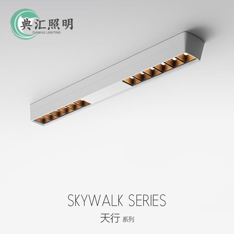 Anti-glare surface-mounted ceiling led downlight bold lamp home living room dining room bedroom long strip spotlight without main light