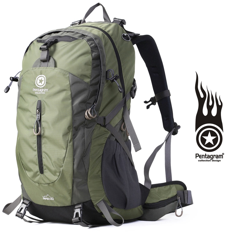 Five-Pointed Star Outdoor Mountain-Style Water-Repellent Professional Mountaineering Bag Travel Hiking Backpack for Men and Women