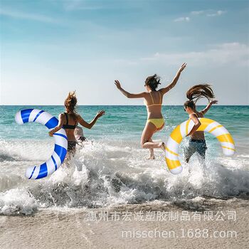 Factory produces inflatable bent tube swimming rings/water floating tubes/adult armpit floating sticks/u-shaped swimming supplies