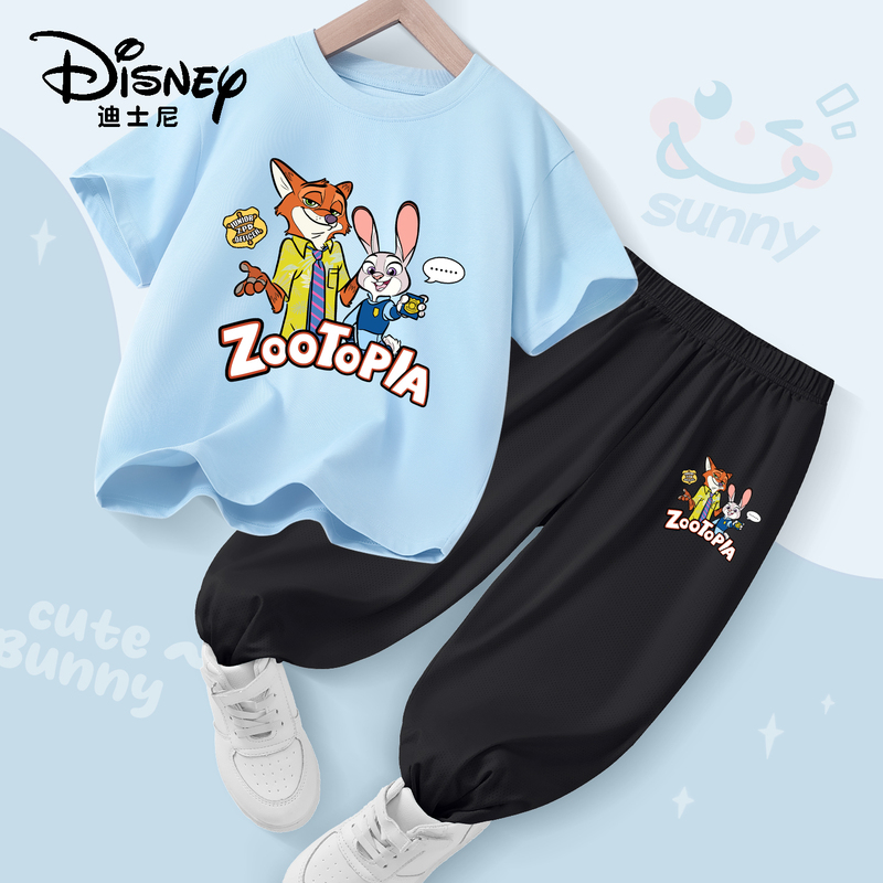 Disney Boys' Suits Summer 2026 New Children's Summer Thin Loose-Fitting Casual Fashion Boys' Summer Clothing
