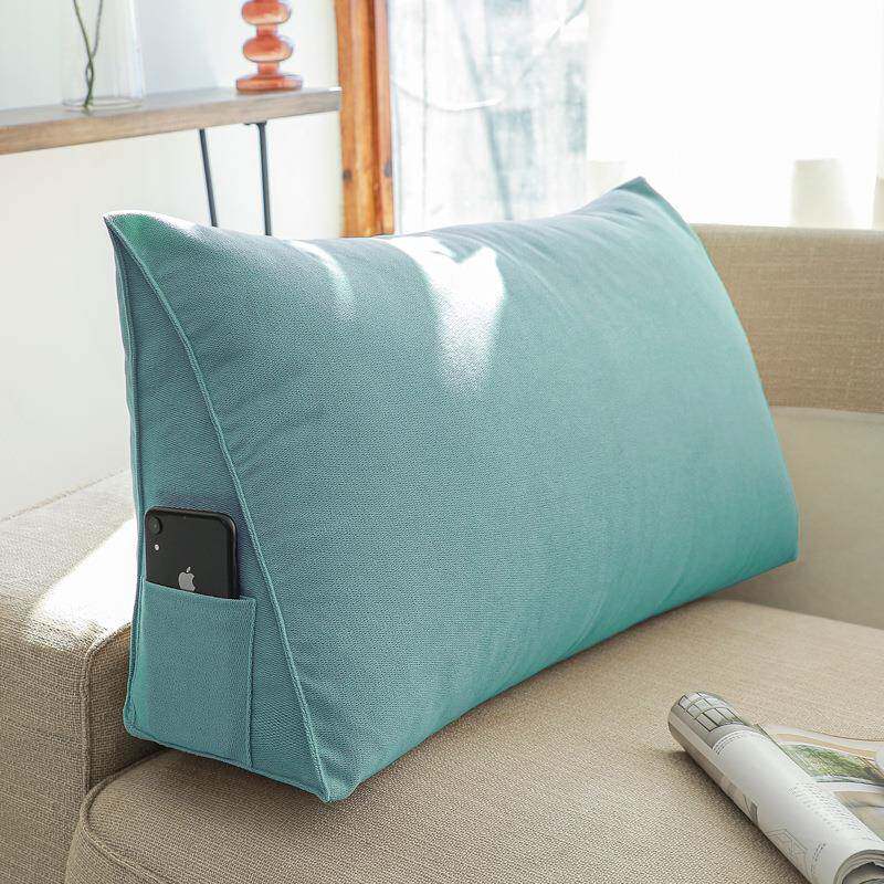 Hair pillow, large XVO backrest, living room sofa cushion, triangle rectangular backrest cushion, long sand strip pillow, bay window
