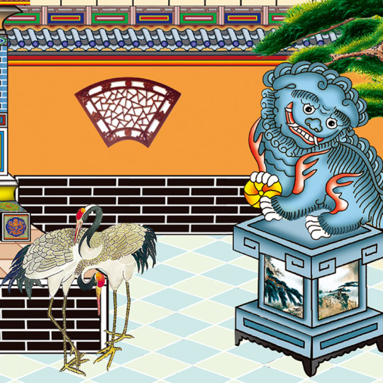 Double-layered cloth for the New Year to worship ancestors, family tree hangings, family genealogy scrolls, old-fashioned family hall axes, tablets and tablets