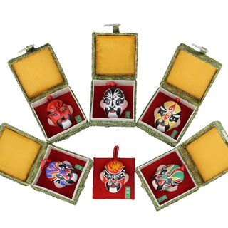 中国风礼品 北京京剧脸谱摆件泥人泥塑泥人传统工艺品出国礼物