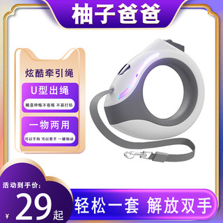 Pet Dog and Cat Leash, Dog Walking Leash, Cat Leash, Small Dog, Large Dog, Anti-Escape, Retractable, Stylish Leash