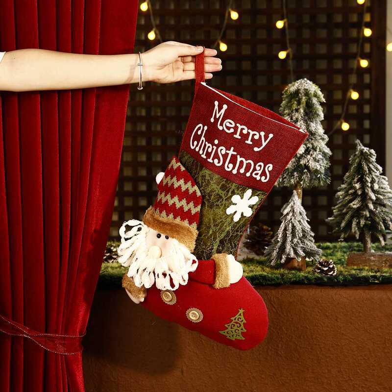 Christmas Decorations, Hanging Ornaments, Christmas Stockings, Large Gift Bags, Gifts for the Elderly, Candy Bags for Kindergarten Children, Super Large