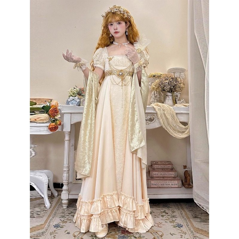 Retro court style imperial Lolita evening dress for women, 2026 new style, student birthday coming-of-age ceremony heavy-duty dress