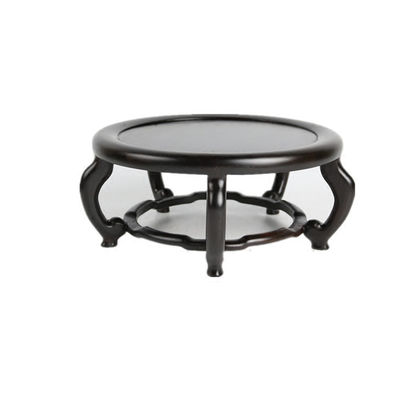 Fine purple sandalwood bonsai base, handmade mortise and tenon craftsmanship, strange stone teapot, antique jade, solid wood ornament base