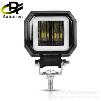 Led work light, car headlight, led headlight, new led work light, fog light 20w with aperture, angel eye