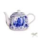 Jingdezhen ceramic teapot large capacity heat-resistant and high-temperature resistant flagship store cold kettle large blue and white teacup tea set