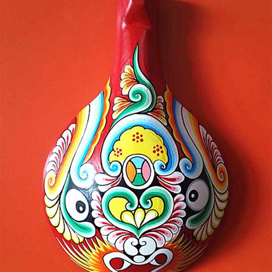 鼎麓 民间工艺品 手绘马勺脸谱 宝鸡社火脸谱 陕西文化艺术品挂件