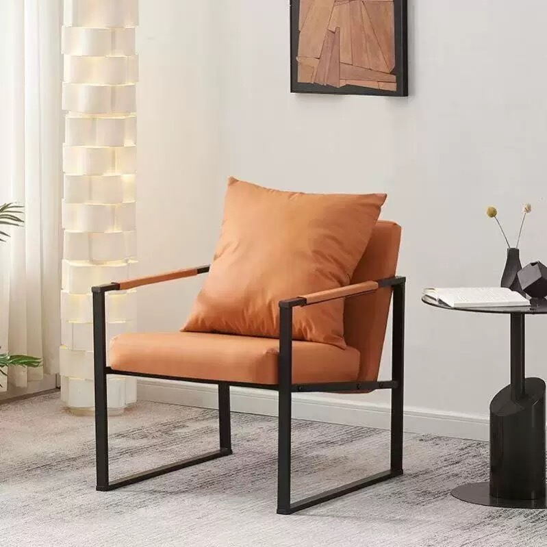 Nordic Single Sofa Chair, Italian Light Luxury, Small Apartment Living Room, Leisure, Business Negotiation, Reception, Lazy Sofa Seat Nordic Single Sofa Chair, Italian Light Luxury, Small Apartment Living Room, Leisure, Business Negotiation, Reception, Lazy Sofa Seat