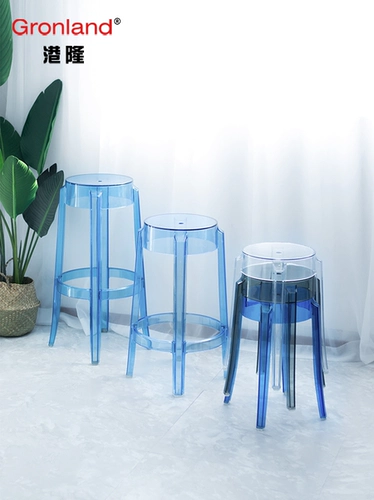 Nordic Creative Designer Transparent Magic Bar, стул табуретки простые акриловые батончики Высокий бар стул