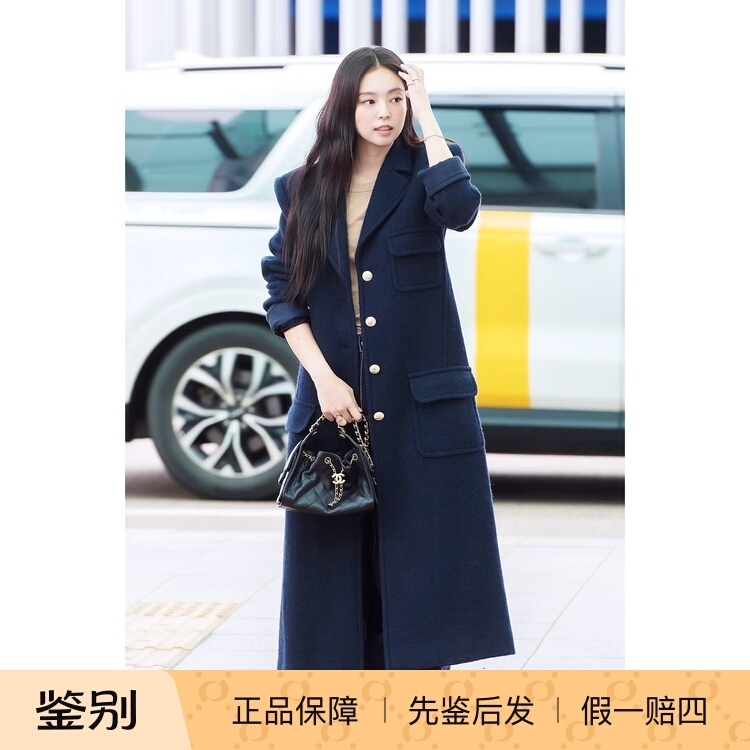[Brand New and Authentic] Chanel/Chanel 25Bagmini Black and Gold Lychee Leather Chip Chain Bag