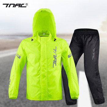 Tuochi raincoat and rain pants men's suit riding takeout split reflective raincoat motorcycle waterproof full-body rainstorm clothing