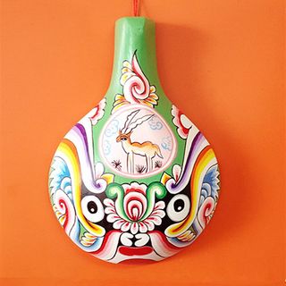 鼎麓 宝鸡特色 民俗手工艺品  彩绘戏曲 社火马勺脸谱 装饰挂件