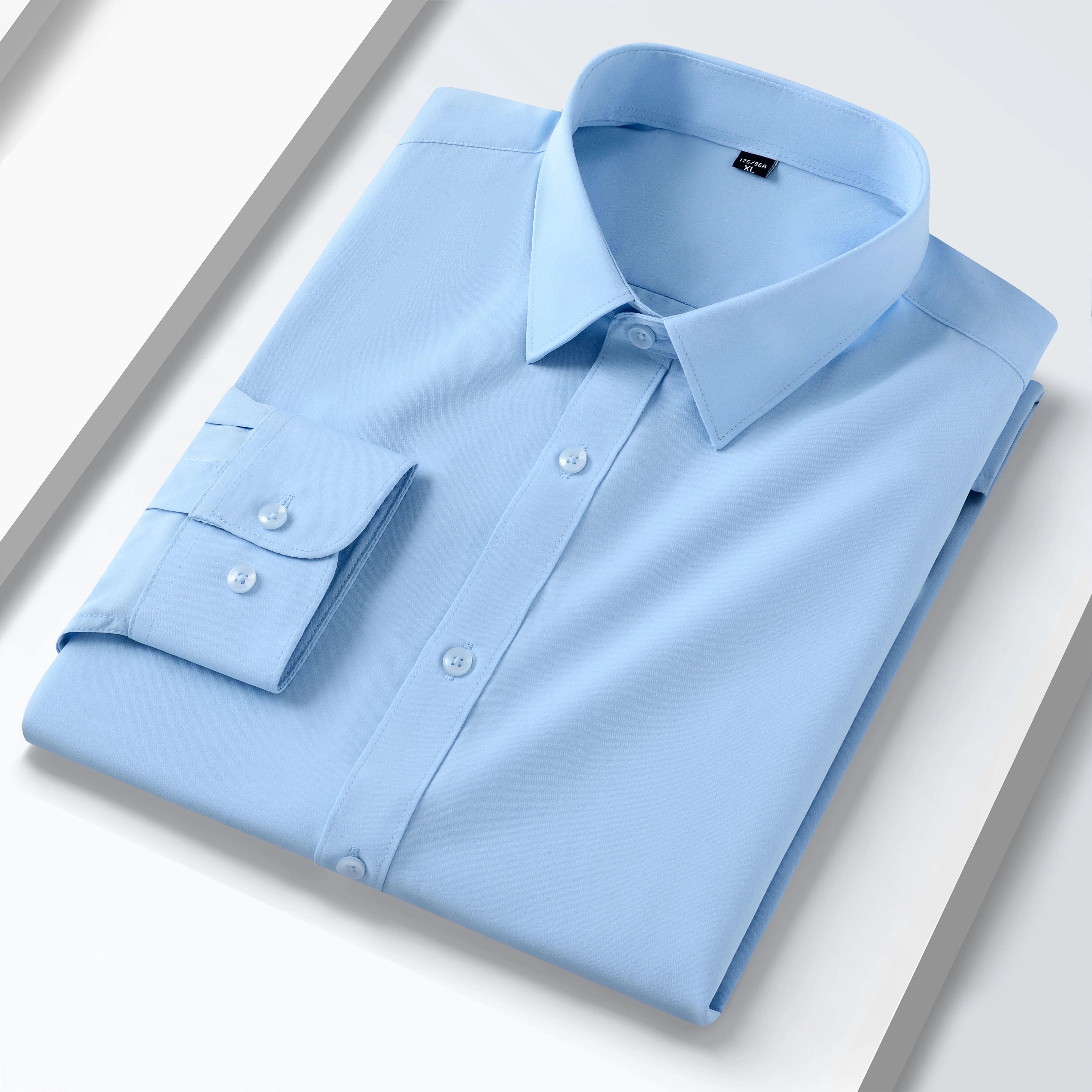 Летняя эластичная рубашка, костюм-классик, slim fit