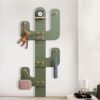 Carpenter's uncle's entryway cactus hole board to hang clothes, entry door creative wall-mounted coat rack