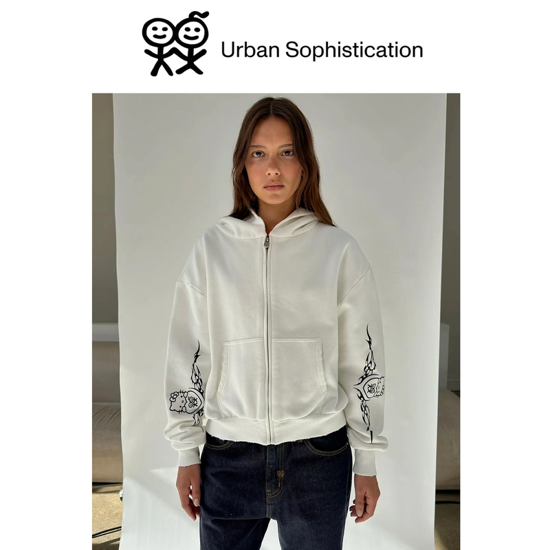 Official Website Genuine Urban Sophistication Stickman Kitty Hooded Sweatshirt Printed Zipper Jacket Official Website Genuine Urban Sophistication Stickman Kitty Hooded Sweatshirt Printed Zipper Jacket