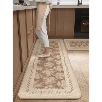 Anti-slip, oil-proof, waterproof, no-wash, dirt-resistant kitchen floor mat