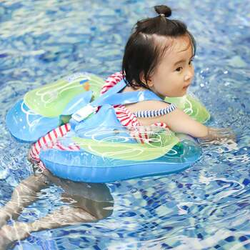 Cross-border popular children's swimming ring 3-6 years old baby swimming ring thickened armpit ring inflatable lap ring swimming supplies