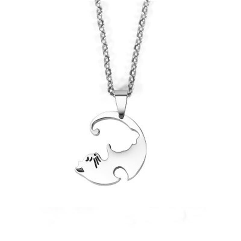 Matching Couple Necklace Set – Simple Friendship Pendant Jewelry Gift O1CN01LS4EaL1sCOaHxQ8Am !!2221258605730