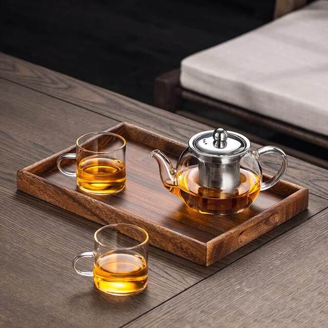 Thickened high-temperature-resistant glass teapot for tea household stainless steel filter liner tea maker Kung Fu teapot large capacity