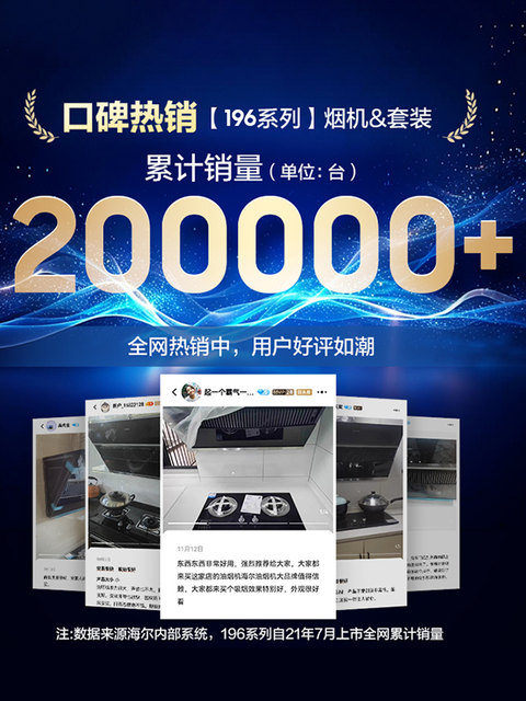 Haier Produces the Leader Haier Range Hood, a Household Kitchen Range Hood with High Suction Power