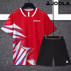 Joola Summer Table Tennis Clothing Quick-Drying Suit Competition Training Sports Short-Sleeved Sweat-Absorbent Breathable Round Neck T-Shirt
