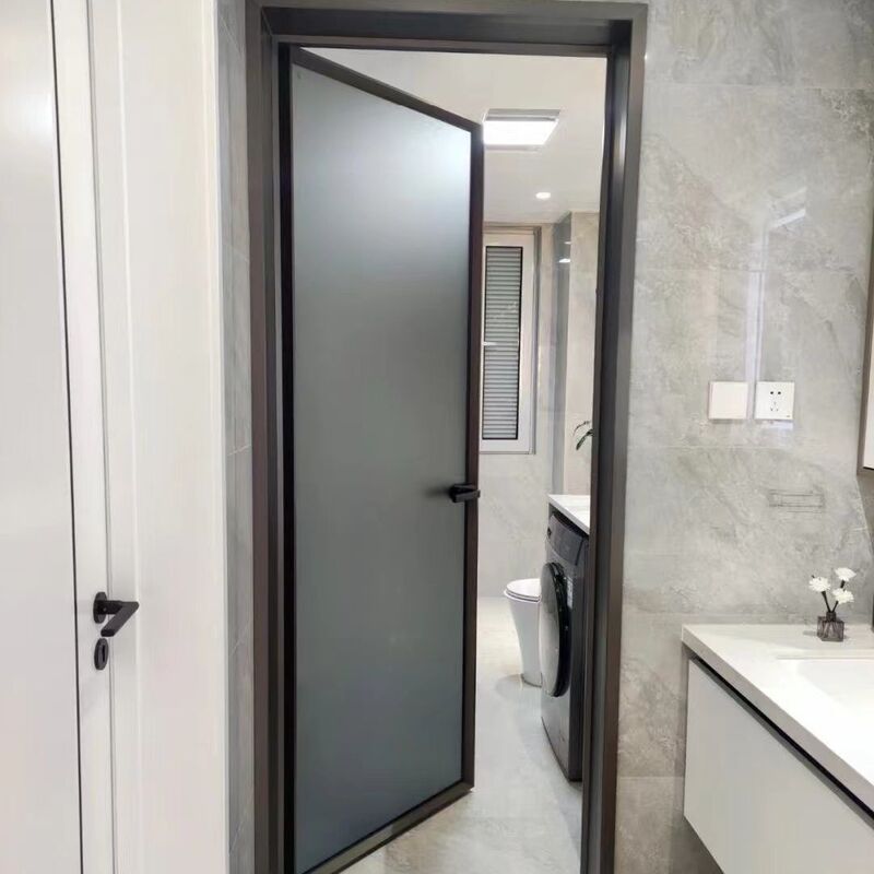 Extremely Narrow Bathroom Glass Door, Kitchen Changhong Double-Layer Tempered Bathroom Glass Door, Frosted Toilet Swing Door Extremely Narrow Bathroom Glass Door, Kitchen Changhong Double-Layer Tempered Bathroom Glass Door, Frosted Toilet Swing Door