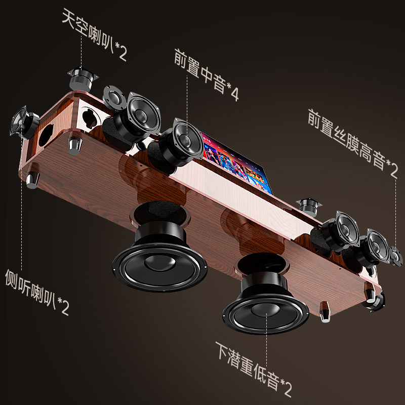 Стереосистема Sansui/Shanshui 96P с 12 динамиками