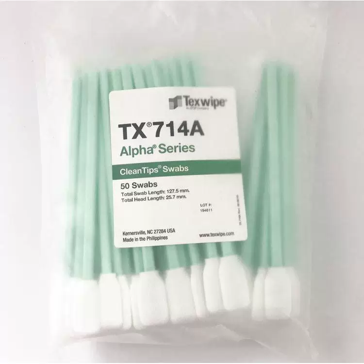 Хлопковый тампон Texwipe TX714A для очистки, чистый ватный тампон, образец-ватка/салфетка-свайб