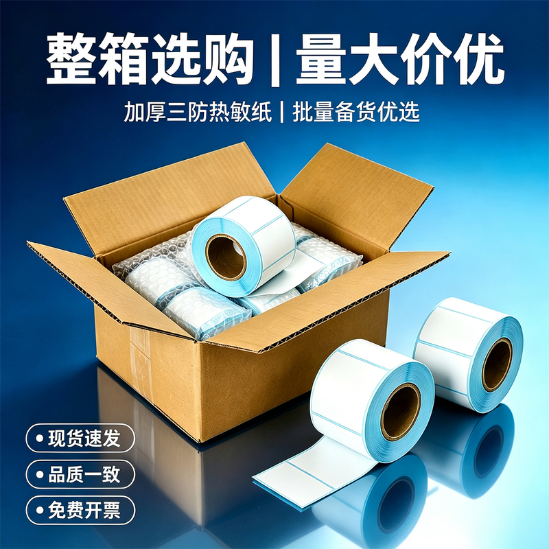 Whole Box of Three-Proof Thermal Paper Self-Adhesive Sticker Barcode Label Printing Paper 4030 Waterproof Non-Stick Barcode Paper Whole Box of Three-Proof Thermal Paper Self-Adhesive Sticker Barcode Label Printing Paper 4030 Waterproof Non-Stick Barcode Paper
