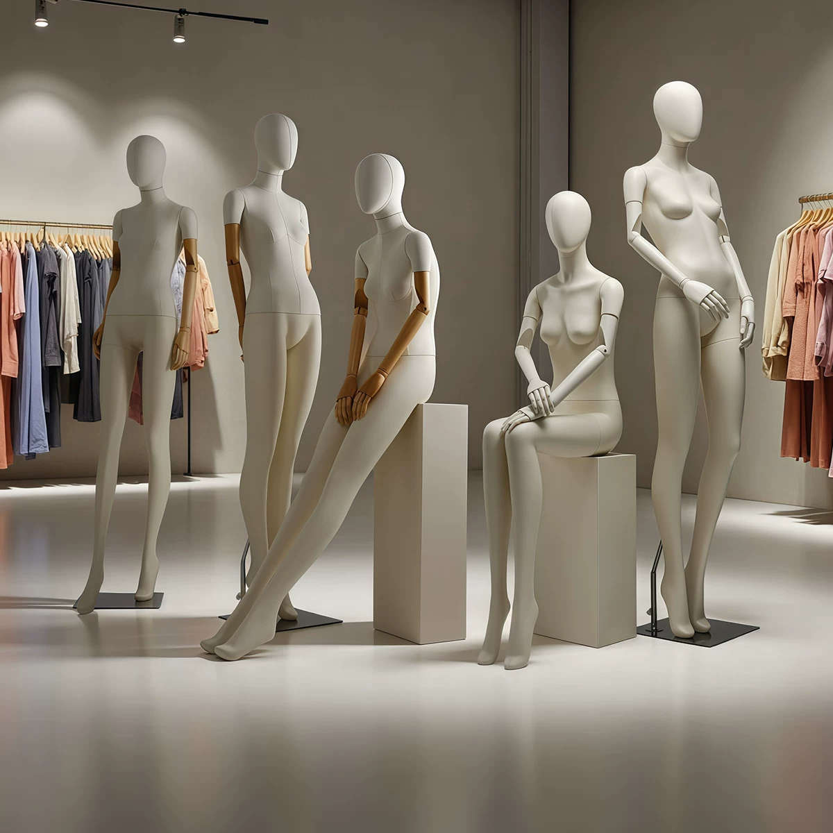 High-end mannequin head, stand, doll full body