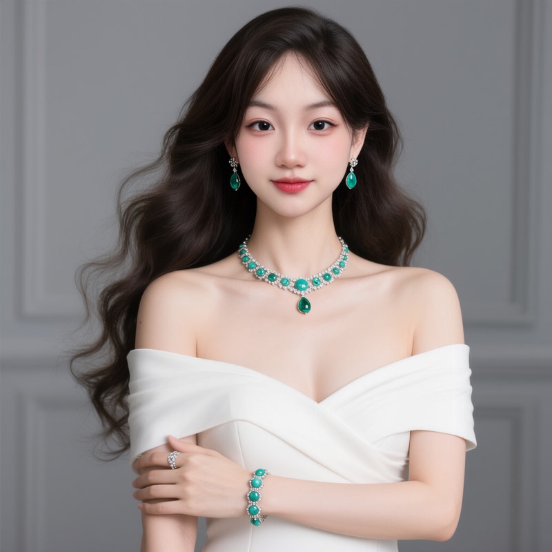 Turquoise Special Edition Blind Box Natural Turquoise 18K Gold S925 Silver Earrings Pendant Necklace Ring Source Traceability