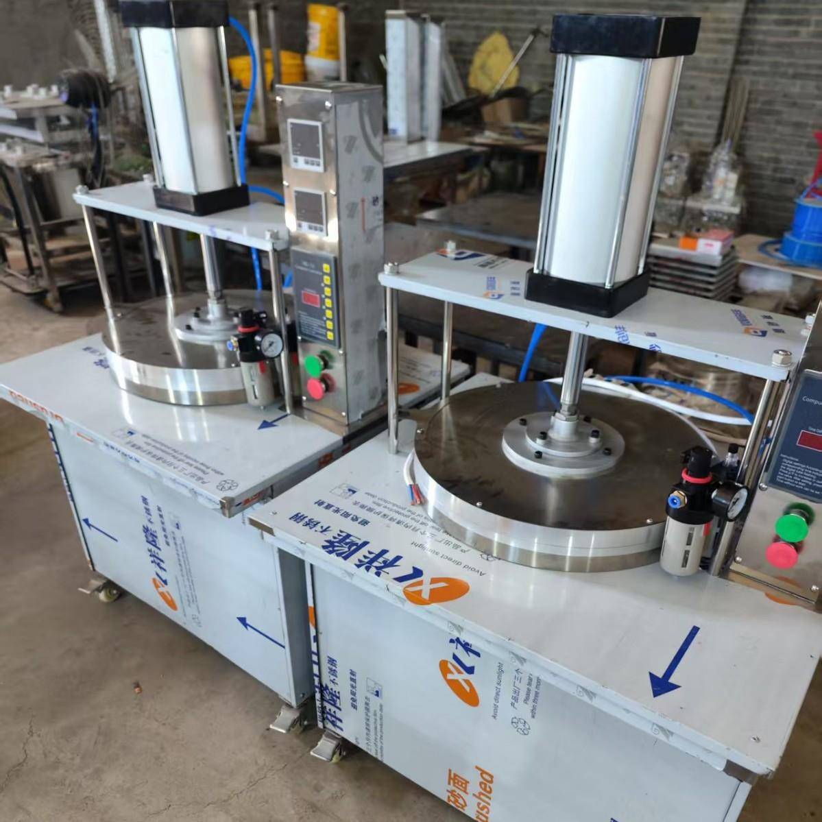 Double-sided heating electric pancake making machine, scallion pancake forming machine, commercial pancake machine, pancake making machine, pancake pressing machine factory