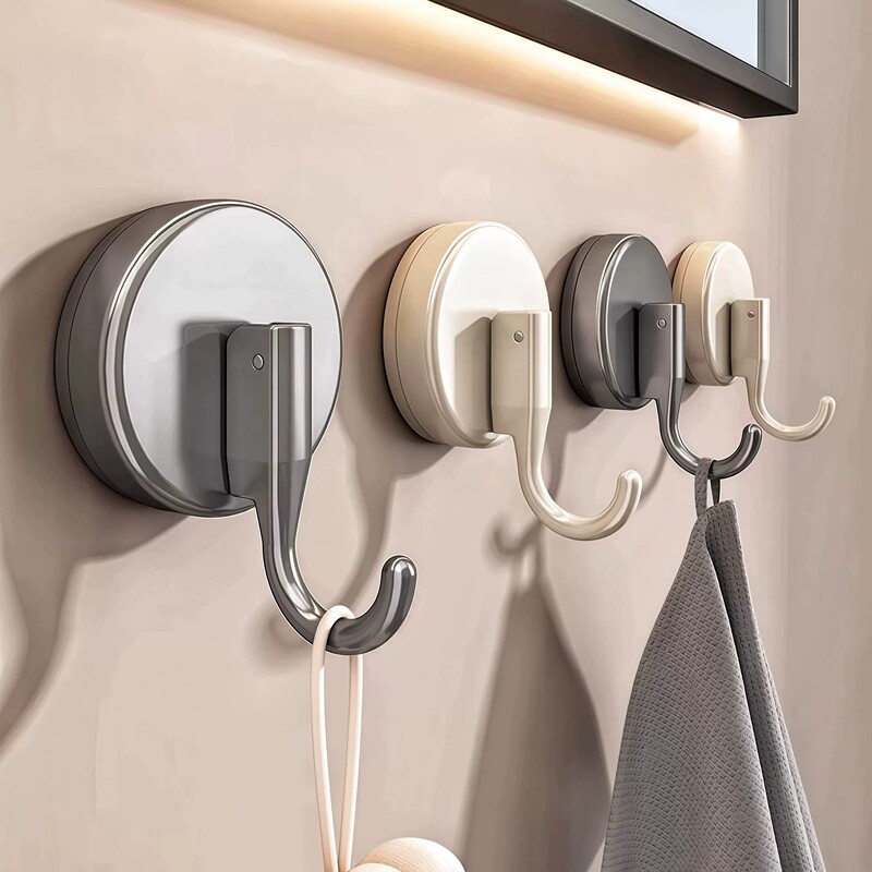 Adhesive Hooks for the Back of the Door, Sticky Hooks for the Toilet, Wall-Mounted Hooks, Strong Adhesive Hooks for Home Use