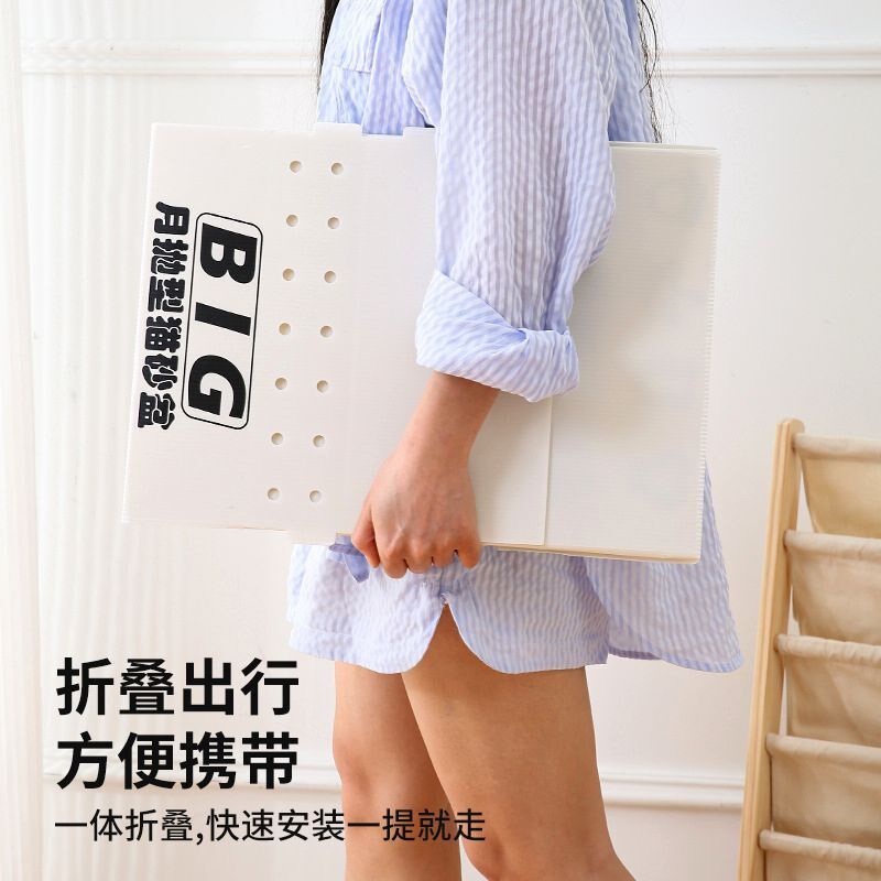 No need to wash the moon, litter box, oversized anti-litter folding portable basin, lazy person pet-keeping disposable cat toilet