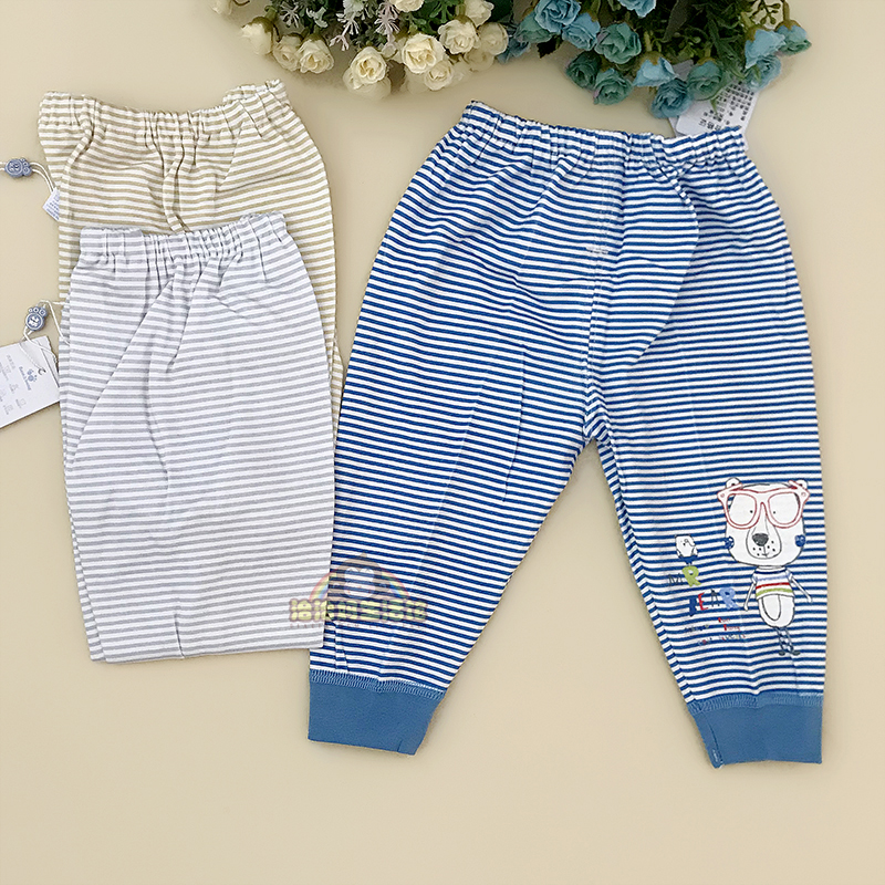 Junbon Spring Fall Baby Single Pants Baby Thin sleeping pants Male girl's home thin newborn baby can open crotch pants