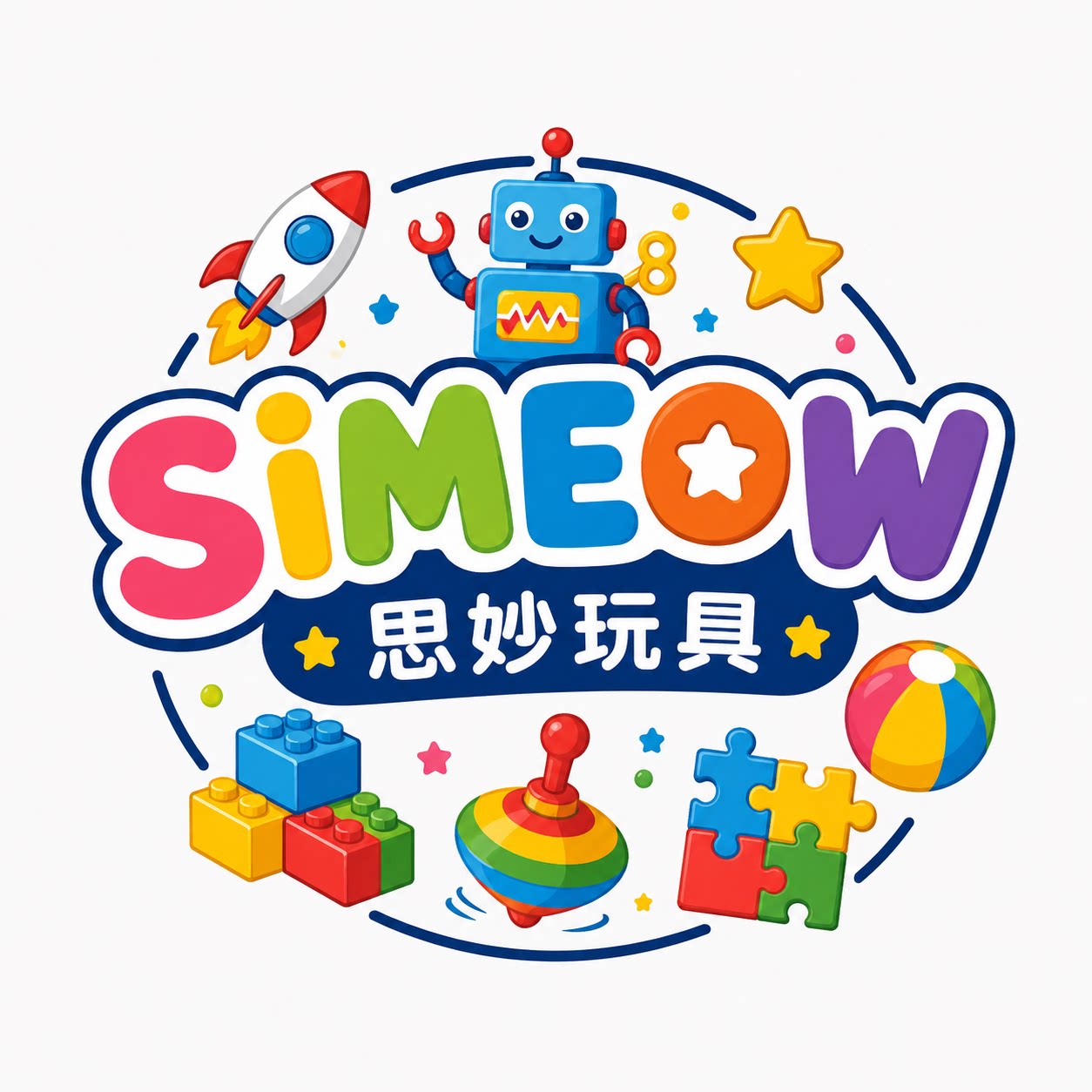 SIMEOW思妙玩具的LOGO