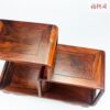 Jiaozhi Yellow Sandalwood Big Red Rose Branch Small Duobao Pavilion Ancient Shelf Teapot Tea Set Solid Wood Multi-layer Shelf Display Shelf