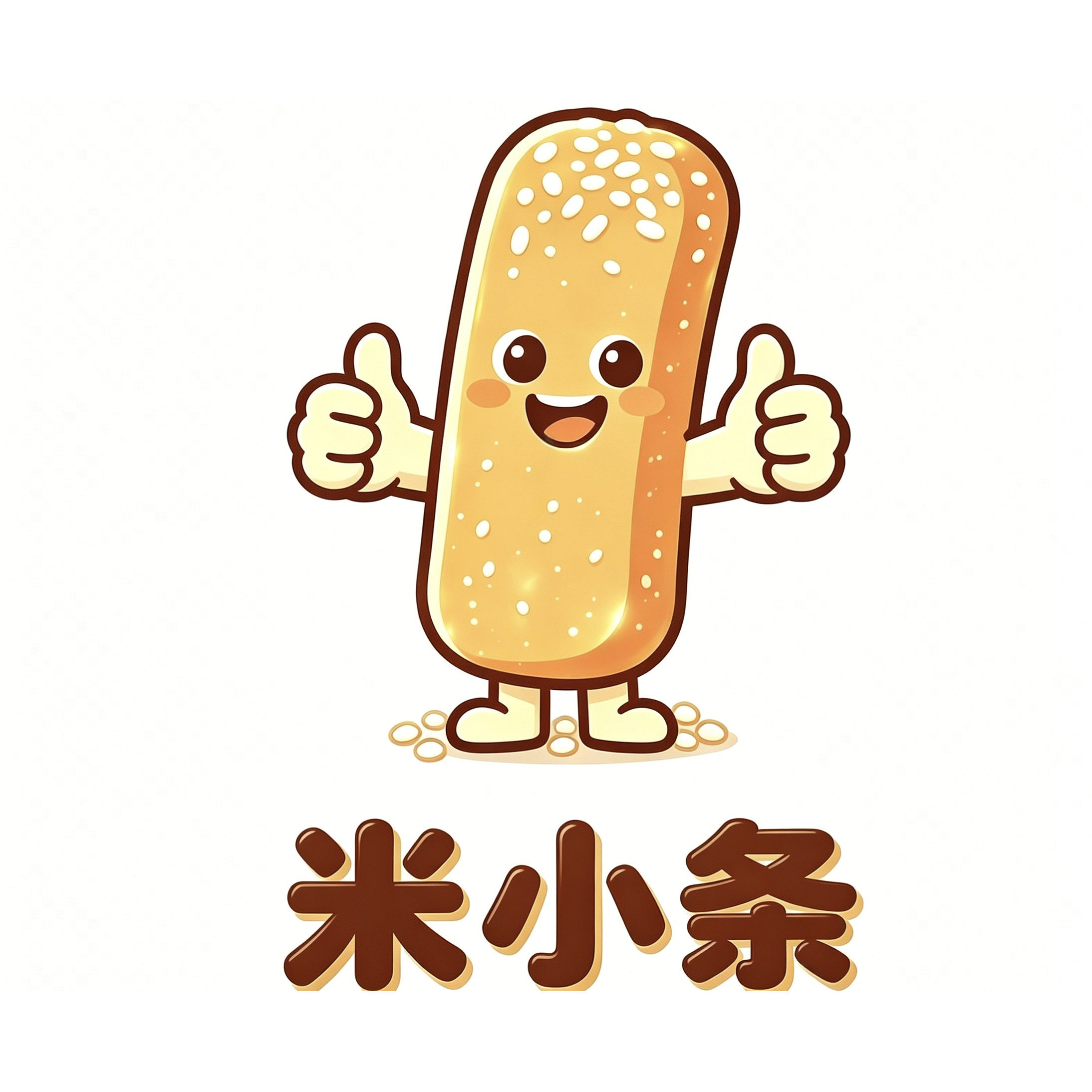 米小条食品铺的LOGO