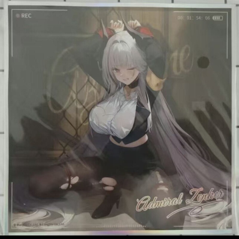 Japanese Goods Azur Lane Signed Color Paper Zett Heartbeat Investigation 2D Merchandise Free Shipping