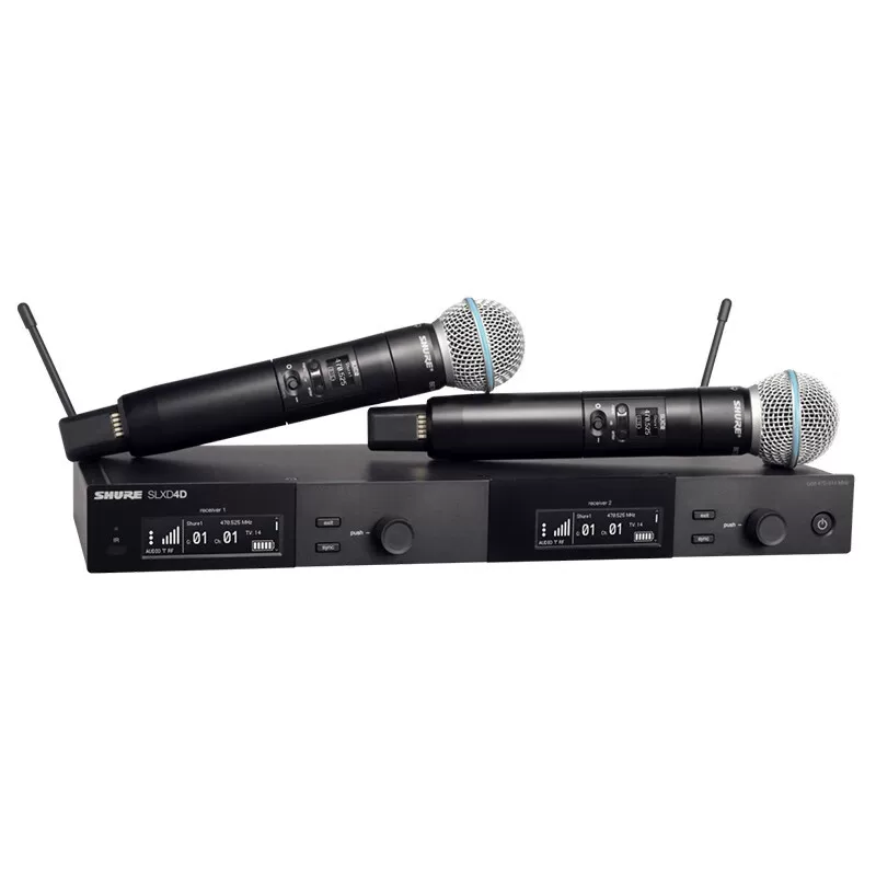 Shure/ SLXD24D/BETA58A SM58 одна к одному профессиональный цифровой беспроводной микрофон