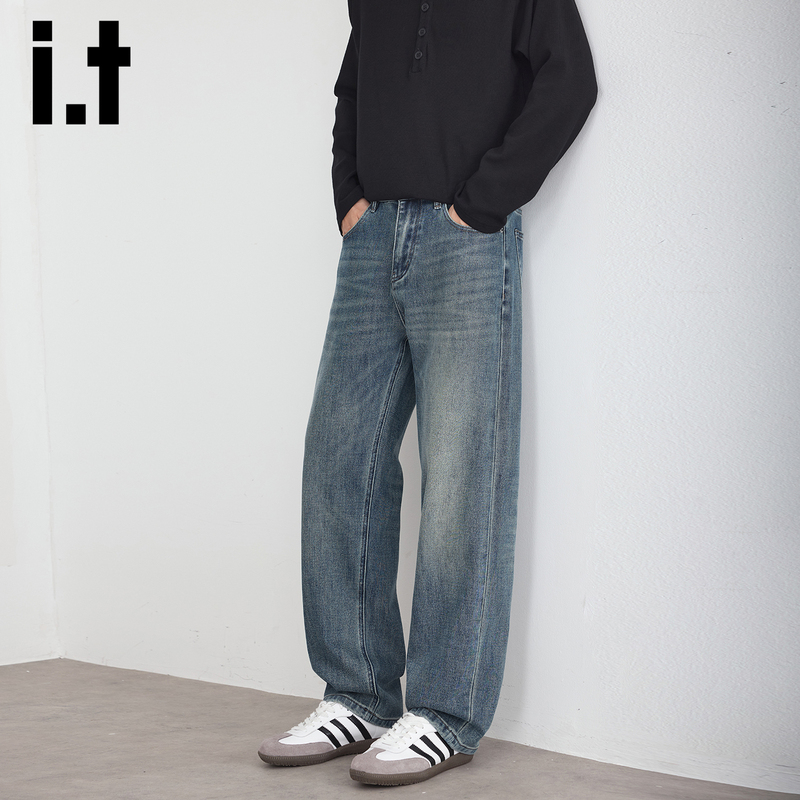 It Undergarden Four-Way Stretch Washed Denim Jeans for Men 2026 Autumn New American High Street Straight-Leg Pants