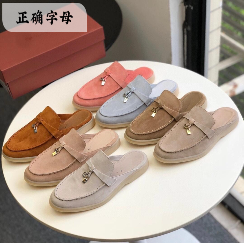 【Top-Tier Version】Lp Loafers Slip-On Tassel British Old Money Style Flat Metal Buckle Closed-Toe Mules 【Top-Tier Version】Lp Loafers Slip-On Tassel British Old Money Style Flat Metal Buckle Closed-Toe Mules