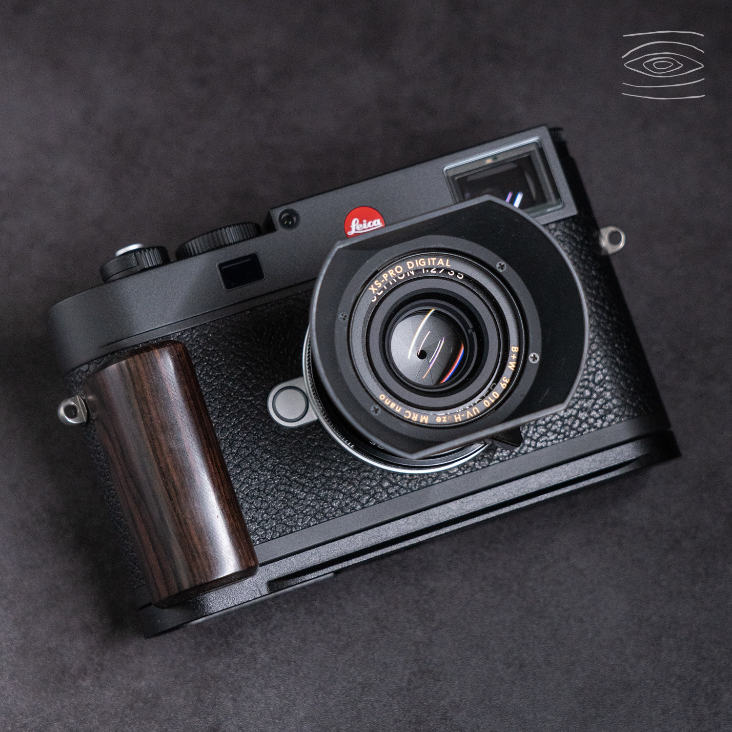 Wood L Hand Grip Holder For Leica M11 Camera Aluminum Alloy