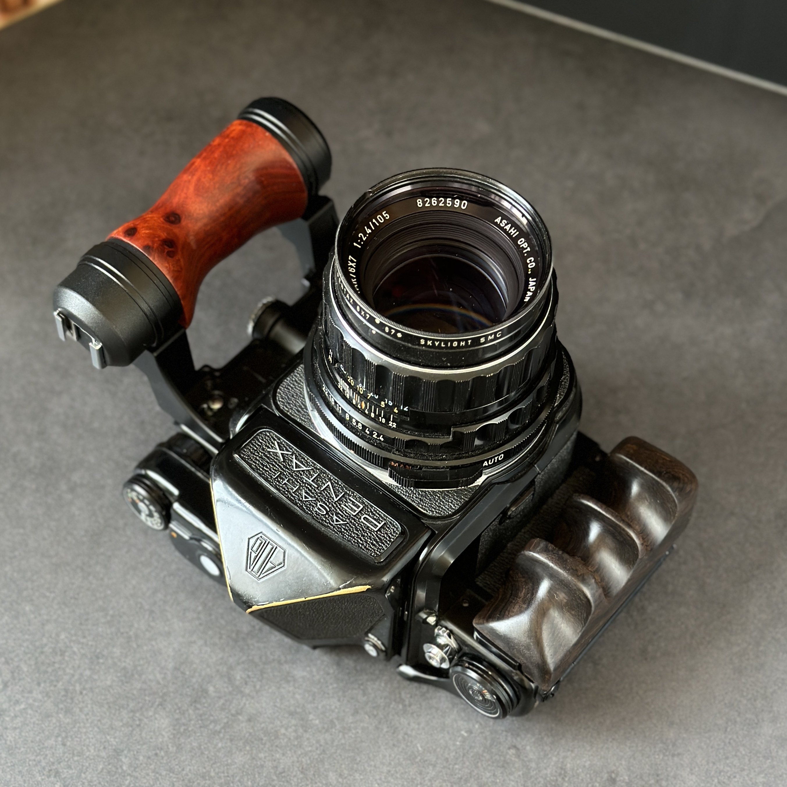 Wood Camera Hand Grip For Pentax 67 6X7 6*7 Left and Right Handle