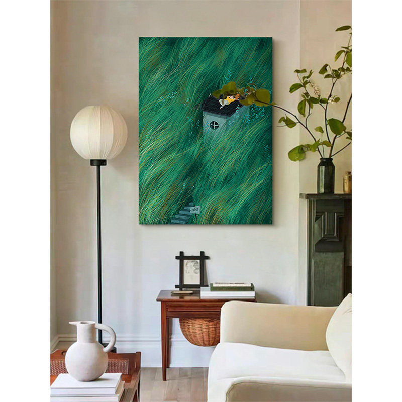 【Childhood】Hand-Painted Oil Painting of People, Fresh Style, Decorative Painting for Living Room Entrance, Electric Meter Box Hanging Painting, Background Wall Art 【Childhood】Hand-Painted Oil Painting of People, Fresh Style, Decorative Painting for Living Room Entrance, Electric Meter Box Hanging Painting, Background Wall Art