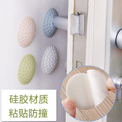 (10pcs)Door handle silicone thickened anti-collision stickers Wall protection door rear mute protection anti-collision silencer stickers
